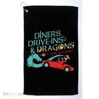 Diners Drive Ins And Dragons Roll For Flavor Golf Towel thumb 0