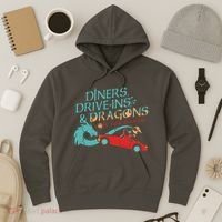 Diners Drive Ins And Dragons Roll For Flavor Hoodie thumb 3