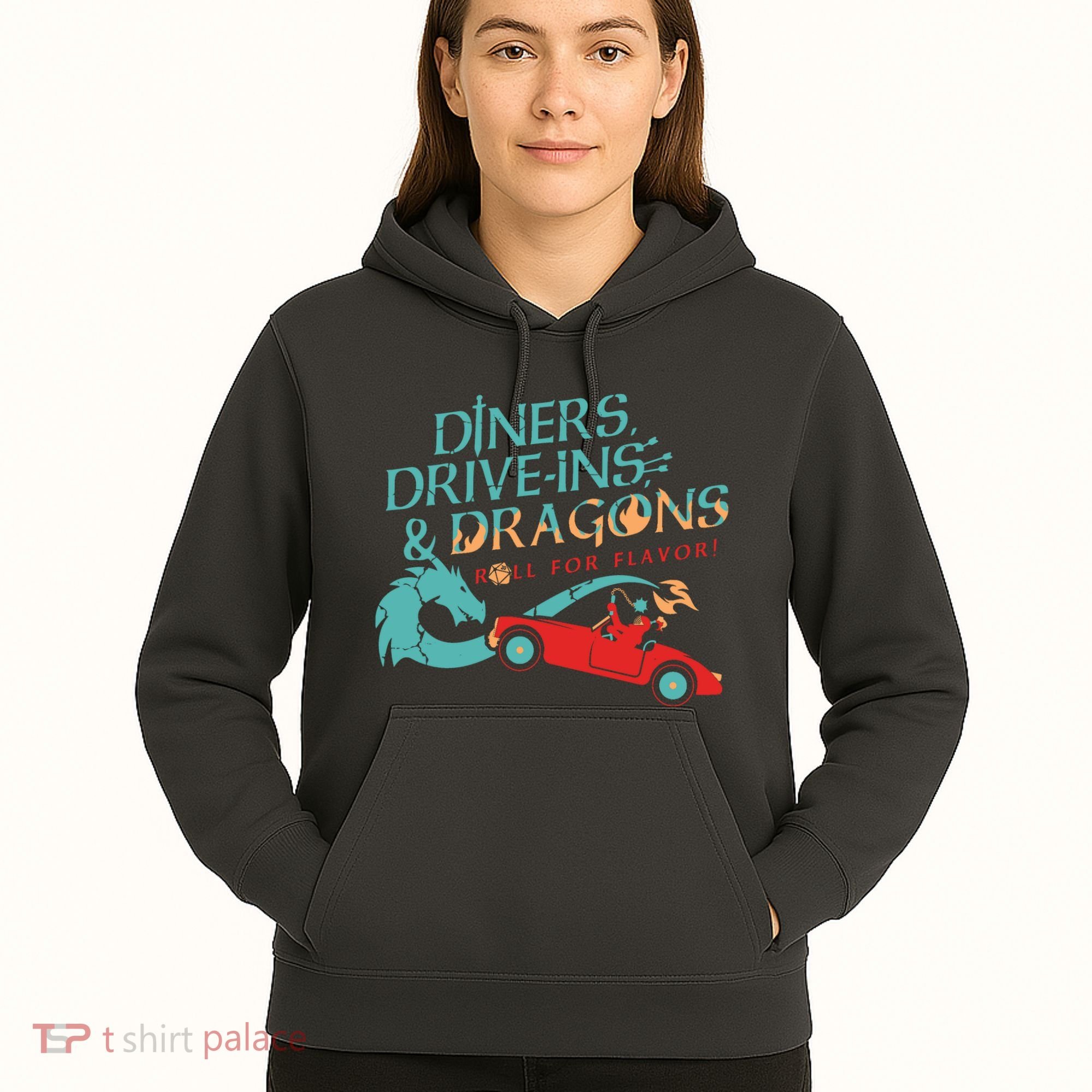 Diners Drive Ins And Dragons Roll For Flavor Hoodie