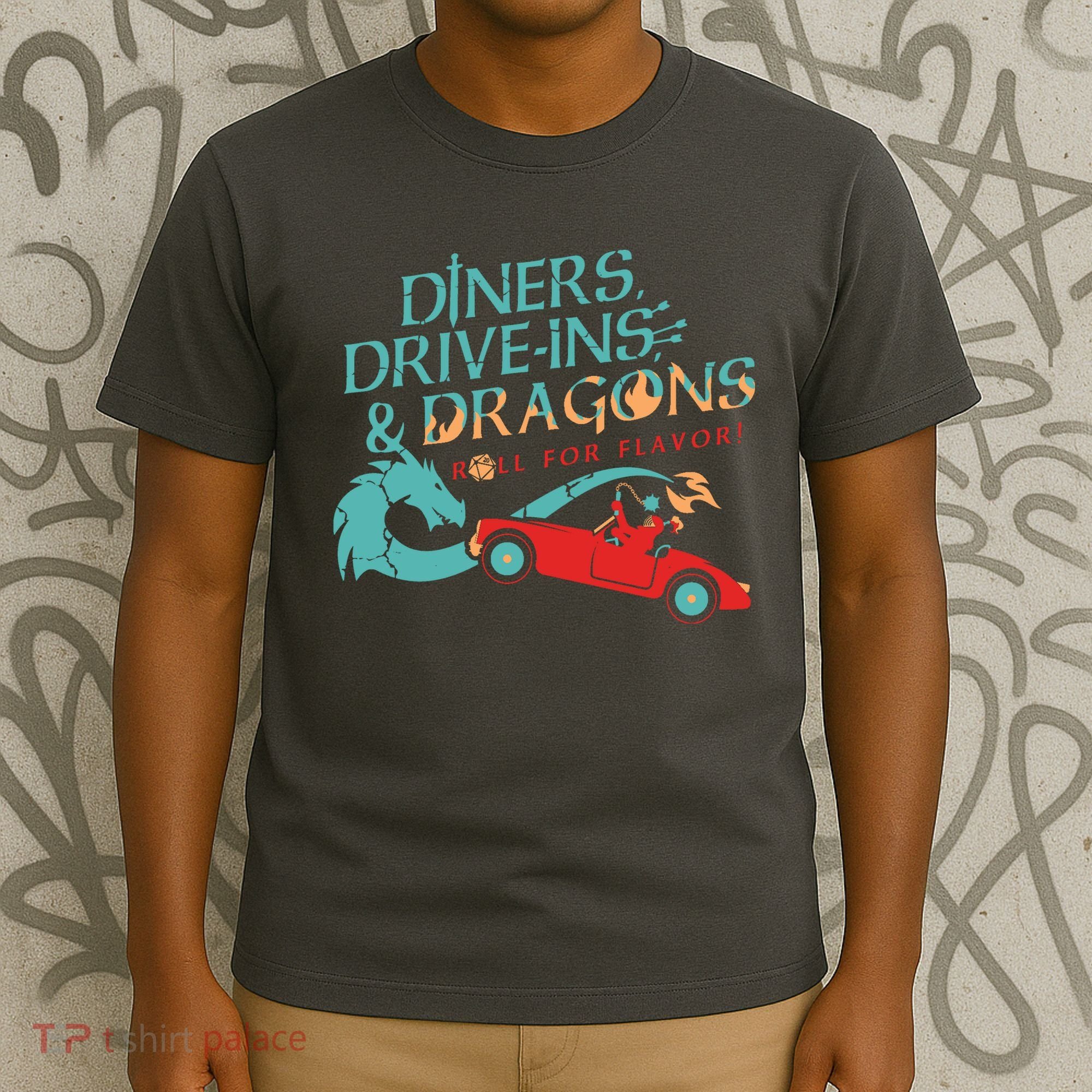 Diners Drive Ins And Dragons Roll For Flavor T-Shirt
