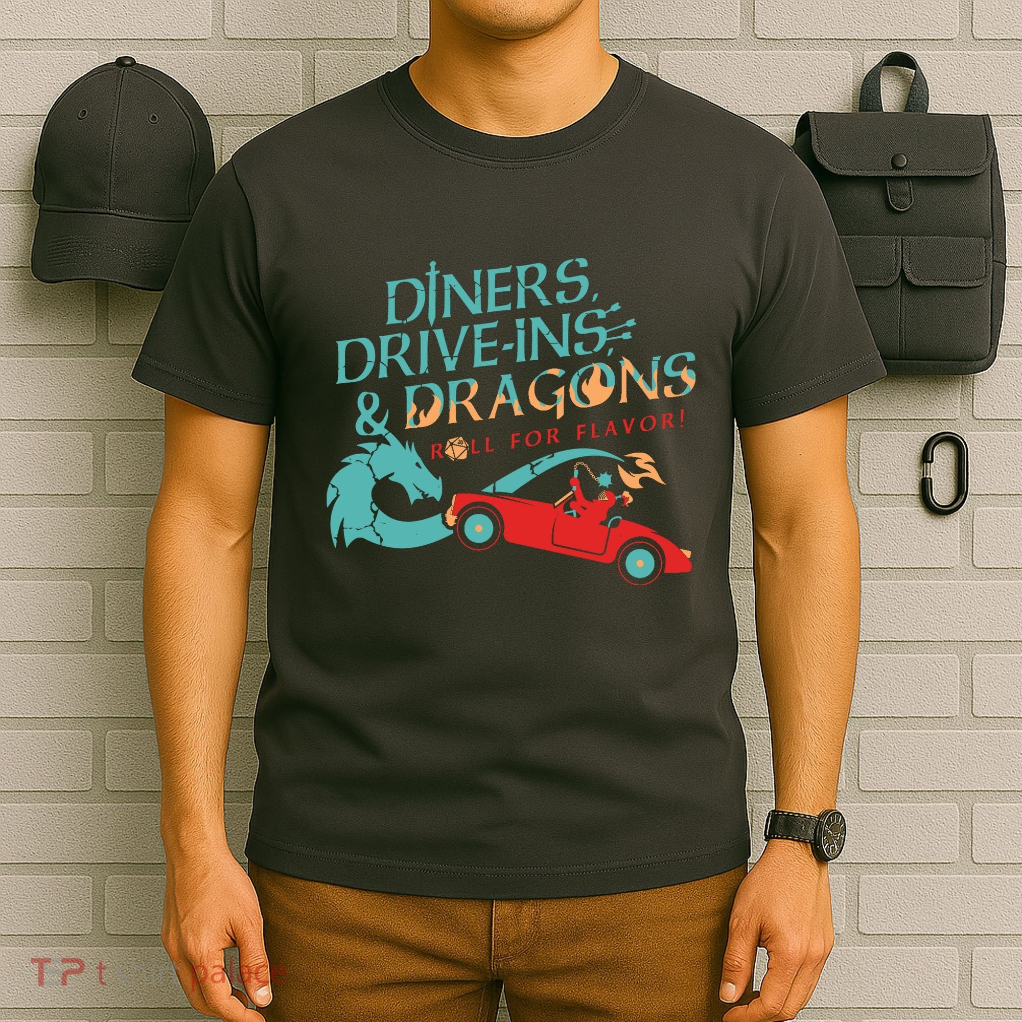 Diners Drive Ins And Dragons Roll For Flavor T-Shirt