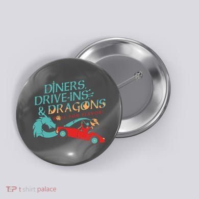 Diners Drive Ins And Dragons Roll For Flavor Button