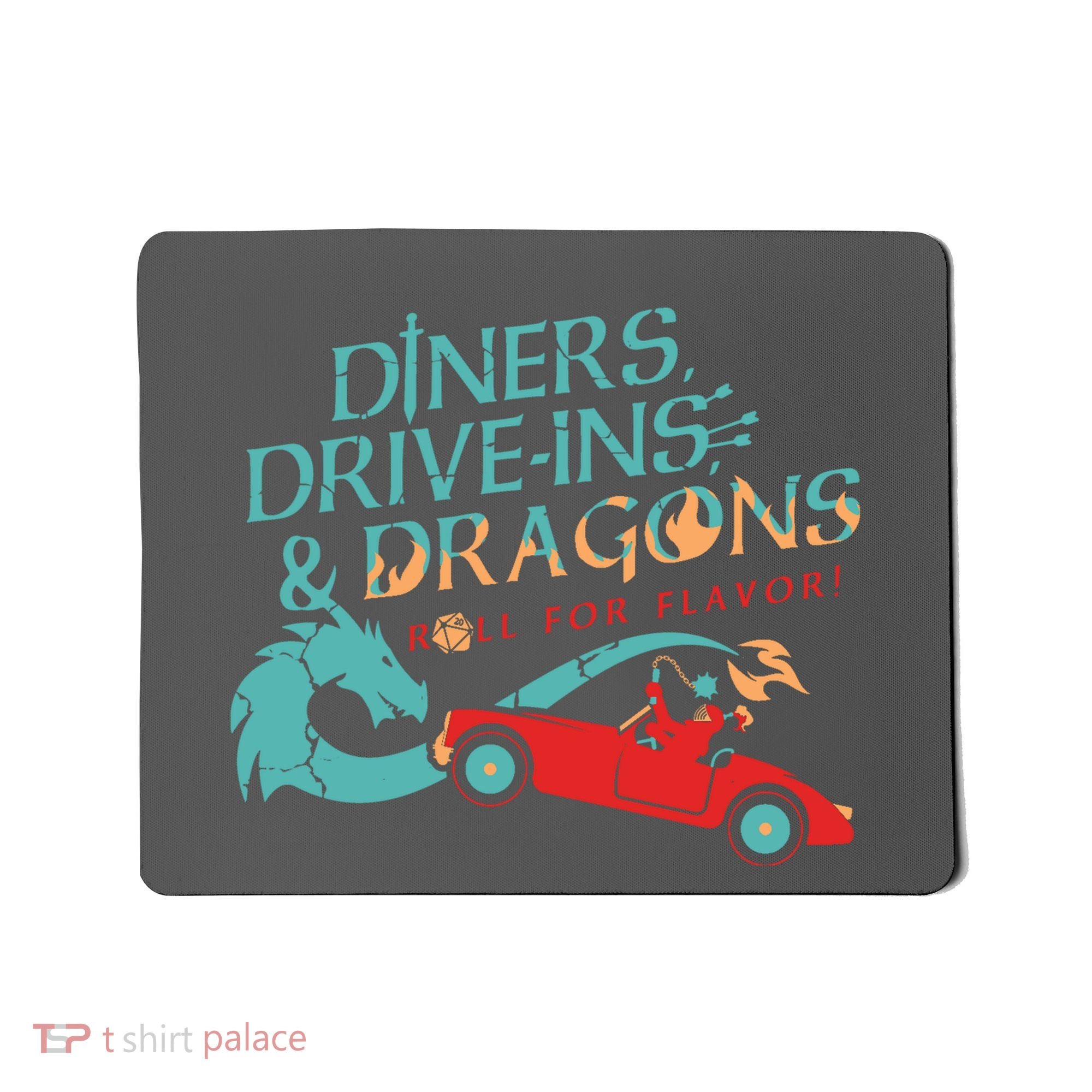 Diners Drive Ins And Dragons Roll For Flavor Mousepad