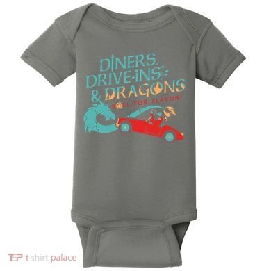 Diners Drive Ins And Dragons Roll For Flavor Baby Bodysuit