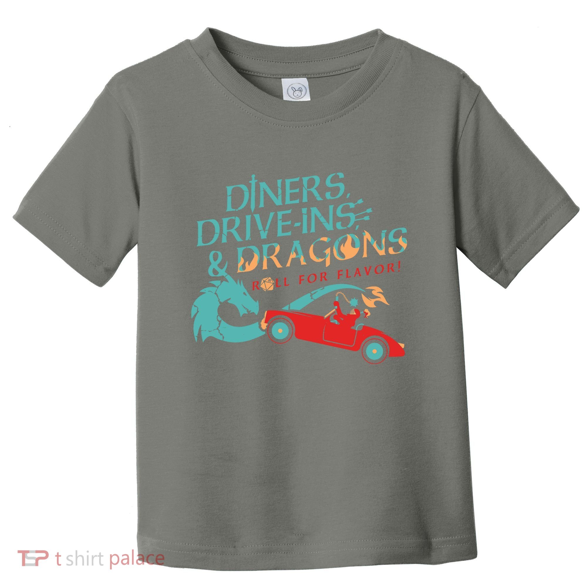 Diners Drive Ins And Dragons Roll For Flavor Toddler T-Shirt