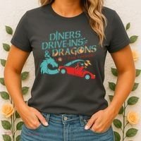 Diners Drive Ins And Dragons Roll For Flavor Women's T-Shirt thumb 2