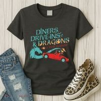 Diners Drive Ins And Dragons Roll For Flavor Women's T-Shirt thumb 3