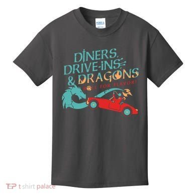 Diners Drive Ins And Dragons Roll For Flavor Kids T-Shirt