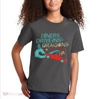 Diners Drive Ins And Dragons Roll For Flavor Kids T-Shirt thumb 2