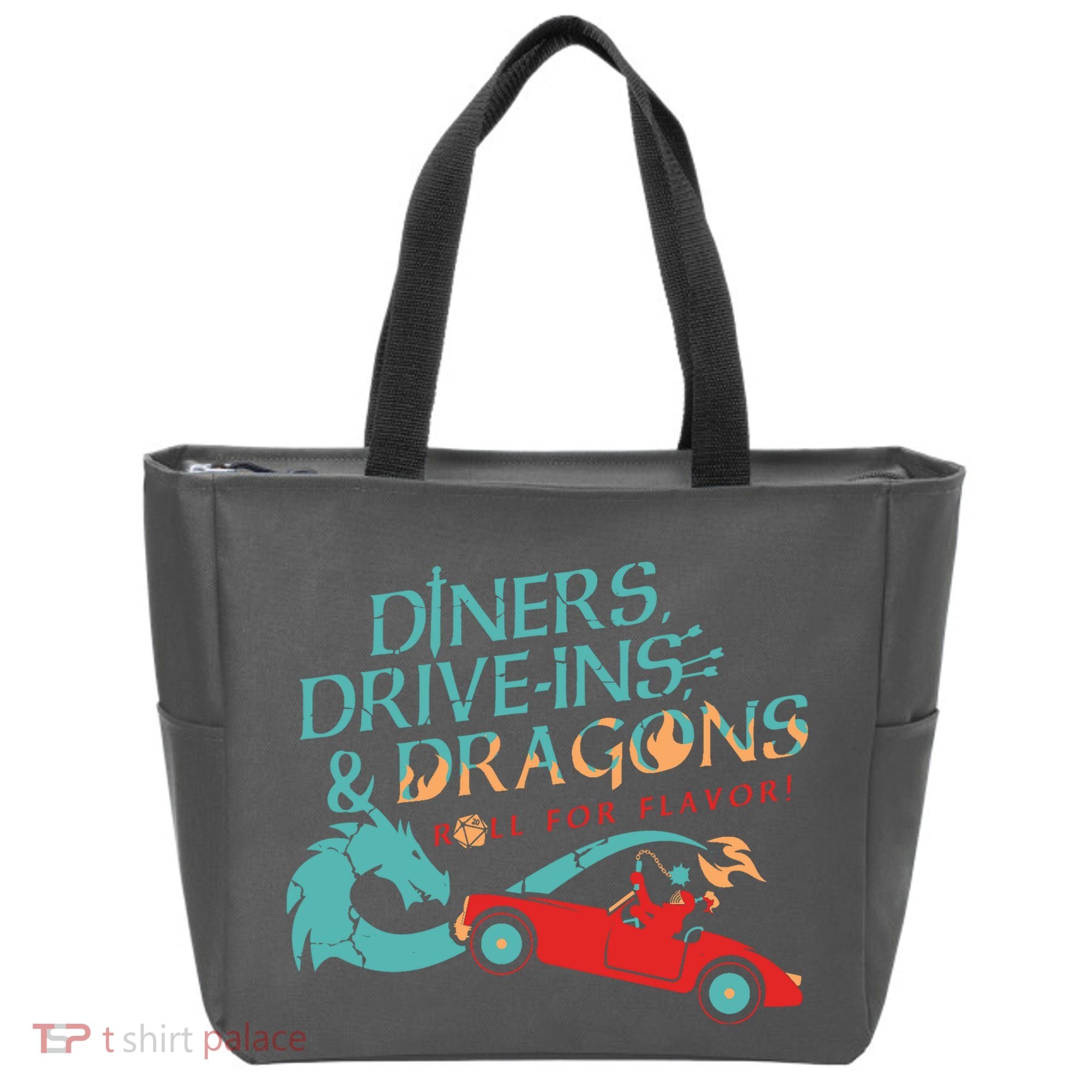 Diners Drive Ins And Dragons Roll For Flavor Tote Bag