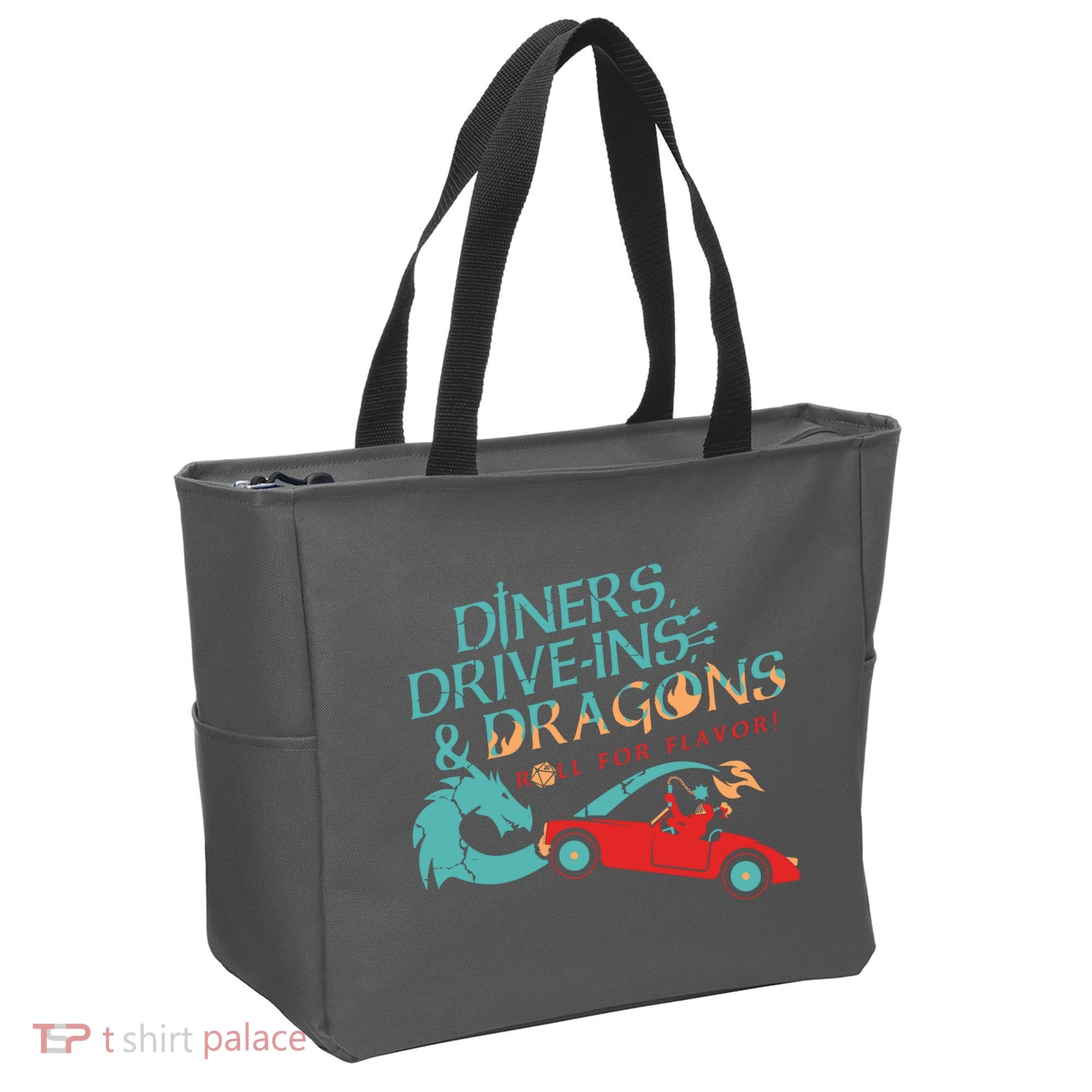 Diners Drive Ins And Dragons Roll For Flavor Tote Bag