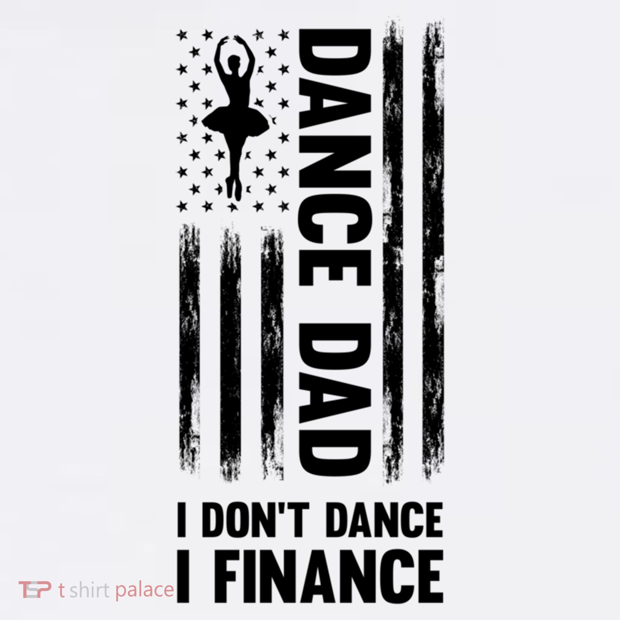 Dance Dad I Don't Dance I Finance Dance Dad Ballet Gift Comfort Colors Garment-Dyed Hooded Sweatshirt