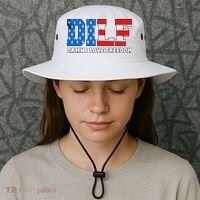 Dilf Damn I Love Freedom Bucket Hat thumb 3