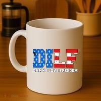 Dilf Damn I Love Freedom Coffee Mug thumb 4