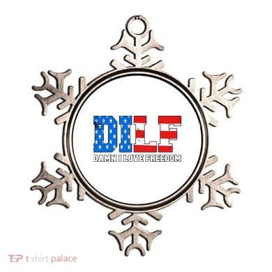 Dilf Damn I Love Freedom Ornament