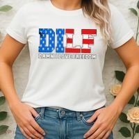 Dilf Damn I Love Freedom Women's T-Shirt thumb 2