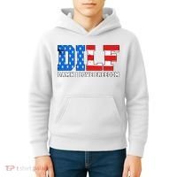 Dilf Damn I Love Freedom Kids Hoodie thumb 4