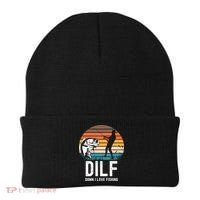 Dilf Damn I Love Fishing Gift Beanie thumb 0