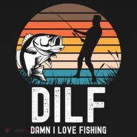 Dilf Damn I Love Fishing Gift Women's Hoodie thumb 2