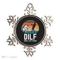 Dilf Damn I Love Fishing Gift Ornament thumb 0