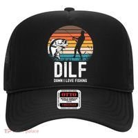 Dilf Damn I Love Fishing Gift Hat thumb 0
