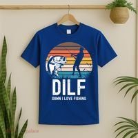 Dilf Damn I Love Fishing Gift T-Shirt thumb 2