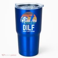 Dilf Damn I Love Fishing Gift Tumbler thumb 0