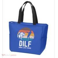 Dilf Damn I Love Fishing Gift Tote Bag thumb 3