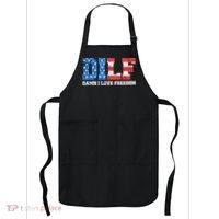Dilf Damn I Love Freedom Apron thumb 0