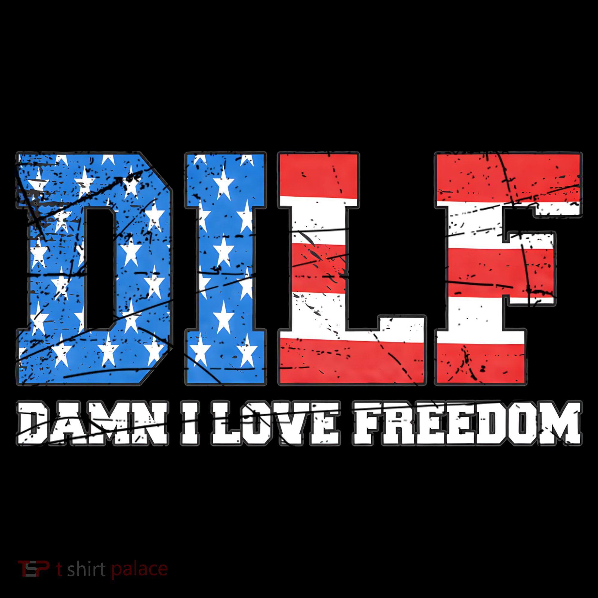 Dilf Damn I Love Freedom Women's Hoodie
