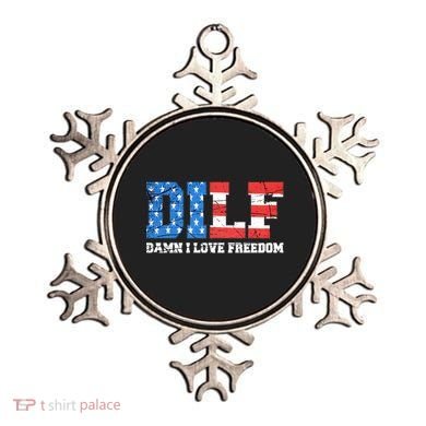 Dilf Damn I Love Freedom Ornament