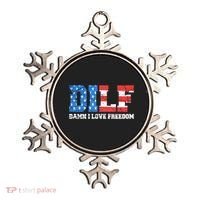 Dilf Damn I Love Freedom Ornament thumb 0