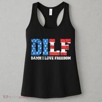 Dilf Damn I Love Freedom Women's Tank Top thumb 3