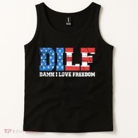 Dilf Damn I Love Freedom Tank Top thumb 2