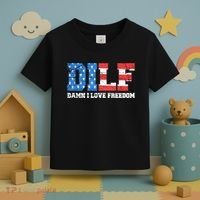 Dilf Damn I Love Freedom Toddler T-Shirt thumb 3