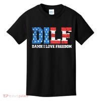 Dilf Damn I Love Freedom Kids T-Shirt thumb 0