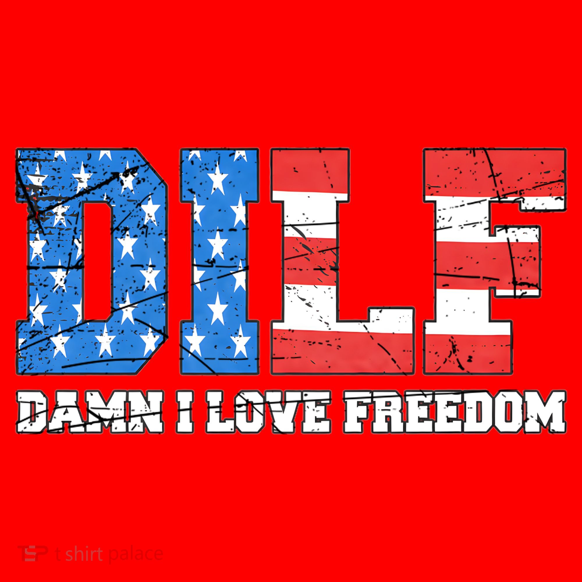 Dilf Damn I Love Freedom Santa Hat