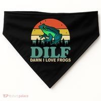DILF Damn I Love Frogs USA-Made Doggie Bandana thumb 0