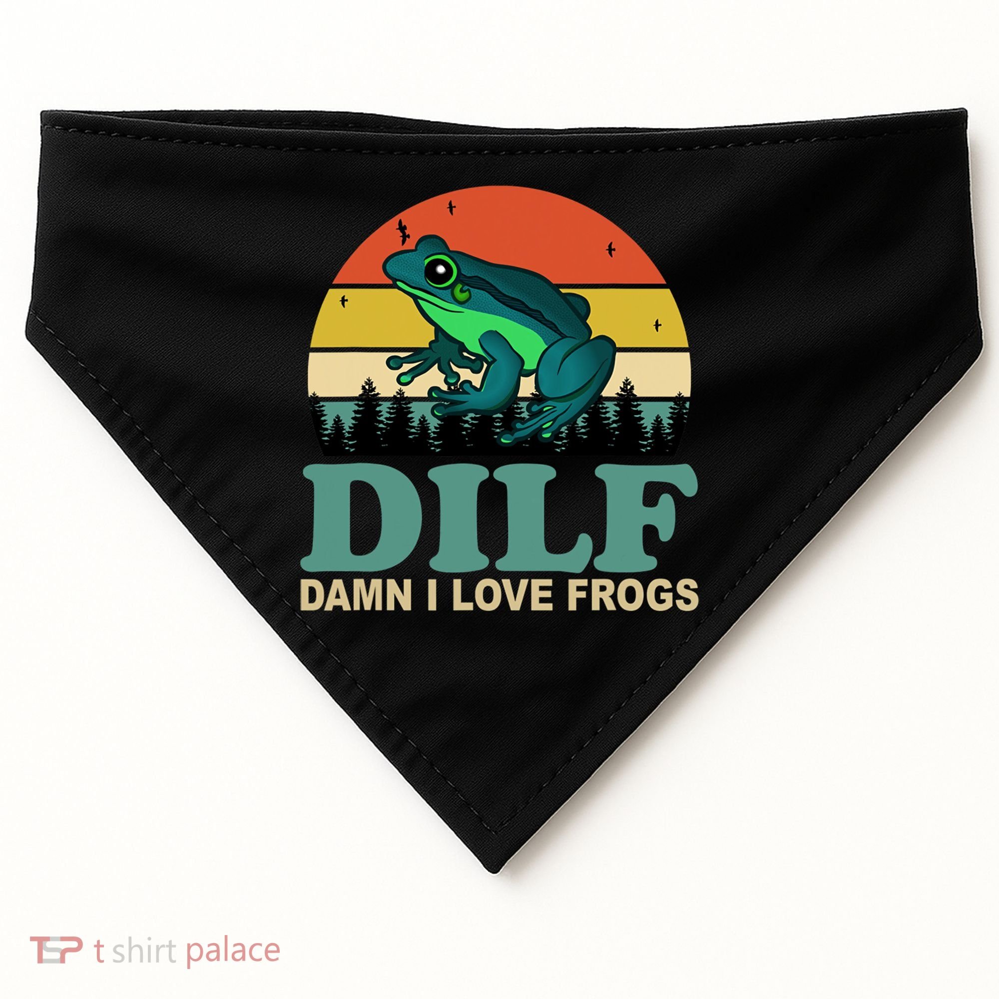 DILF Damn I Love Frogs USA-Made Doggie Bandana
