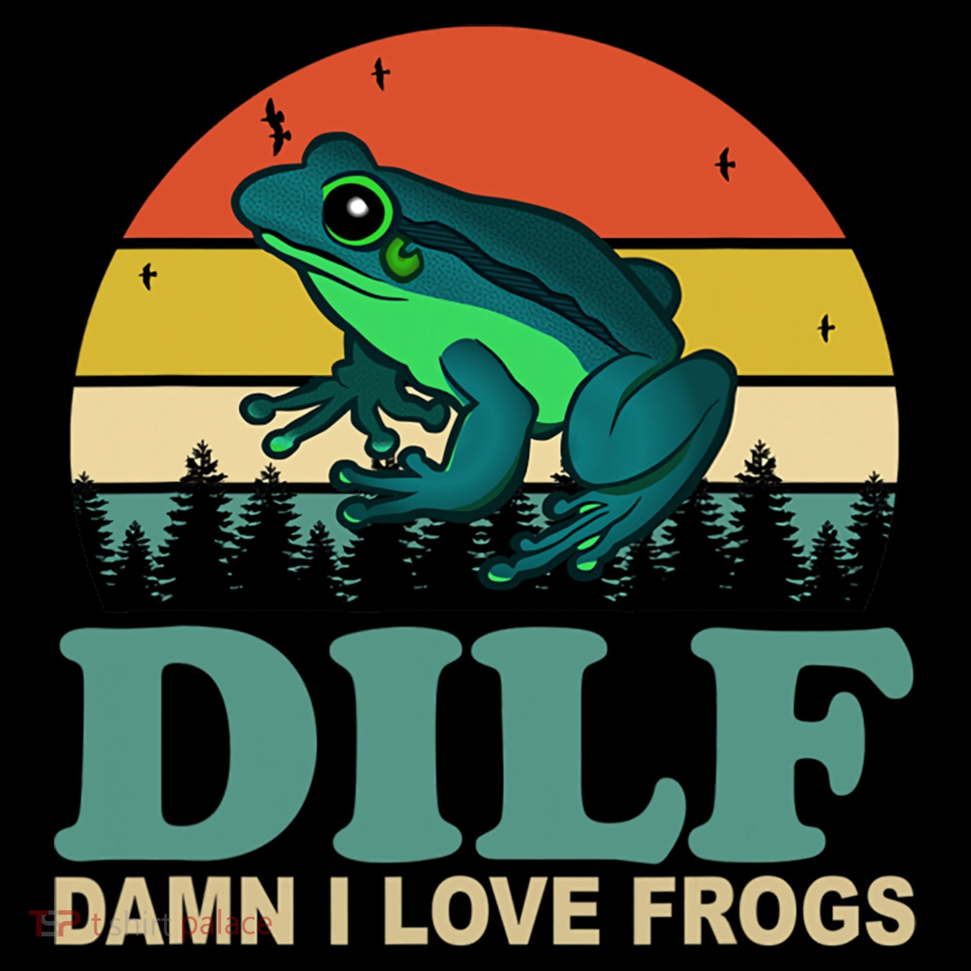DILF Damn I Love Frogs USA-Made Doggie Bandana