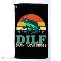 DILF Damn I Love Frogs Golf Towel thumb 0