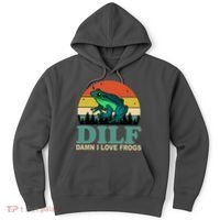 DILF Damn I Love Frogs Hoodie thumb 0