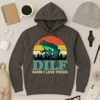 DILF Damn I Love Frogs Hoodie thumb 3