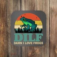 DILF Damn I Love Frogs Coaster thumb 0