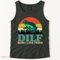 DILF Damn I Love Frogs Tank Top thumb 2