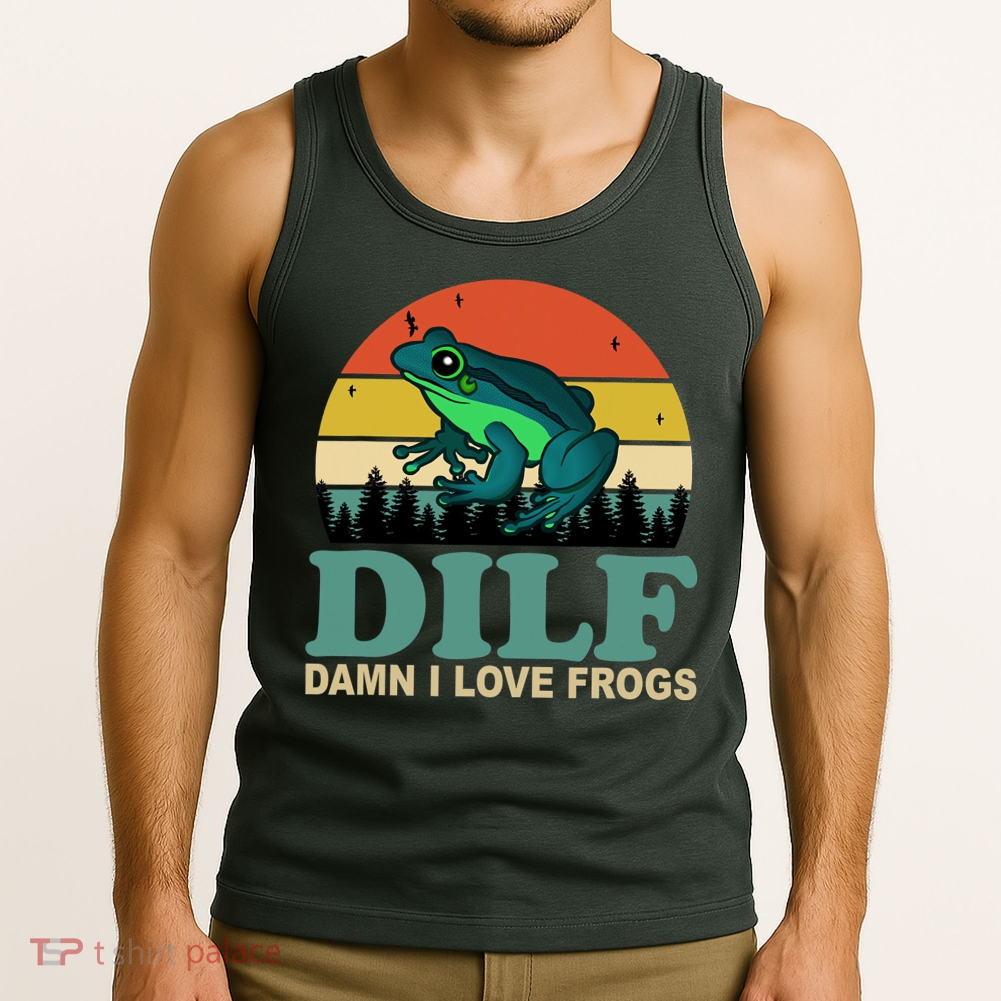 DILF Damn I Love Frogs Tank Top
