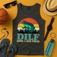 DILF Damn I Love Frogs Tank Top thumb 4
