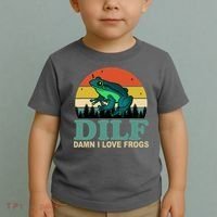 DILF Damn I Love Frogs Toddler T-Shirt thumb 2