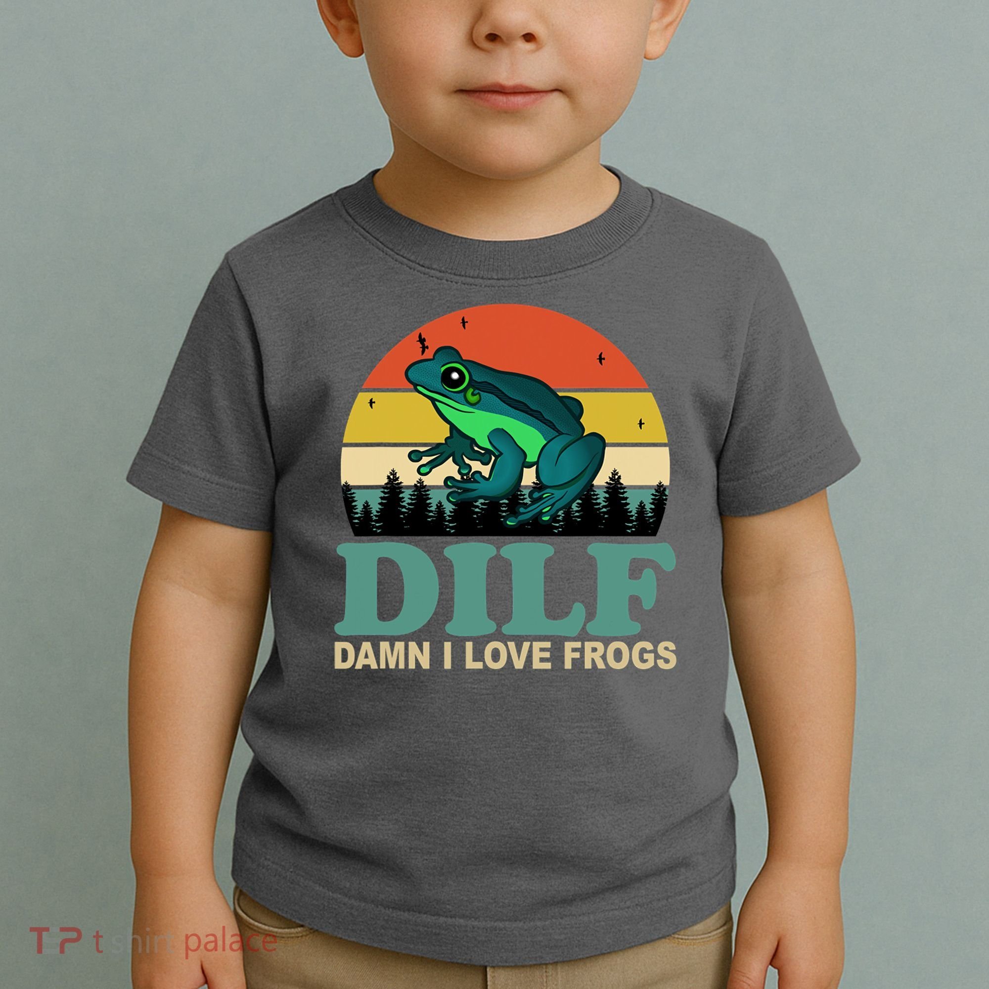 DILF Damn I Love Frogs Toddler T-Shirt