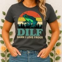 DILF Damn I Love Frogs Women's T-Shirt thumb 2